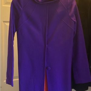 Purple peacoats perfect for winter time fashionable colors